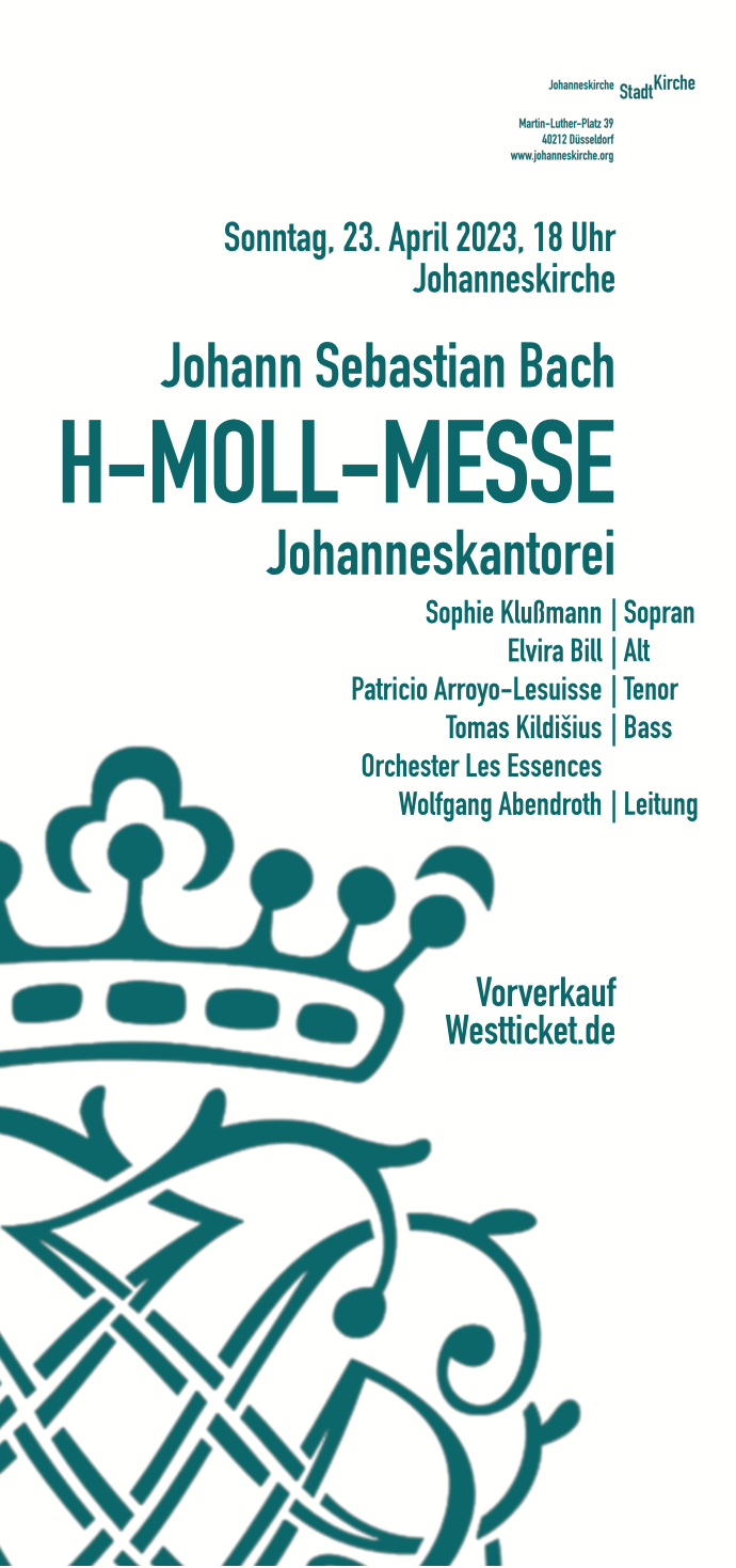 Ausschnitt aus Konzertplakat für h-Moll-Messe