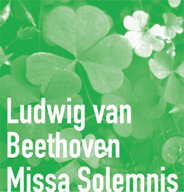 Ausschnitt aus Konzertplakat für Beethovens Missa Solemnis